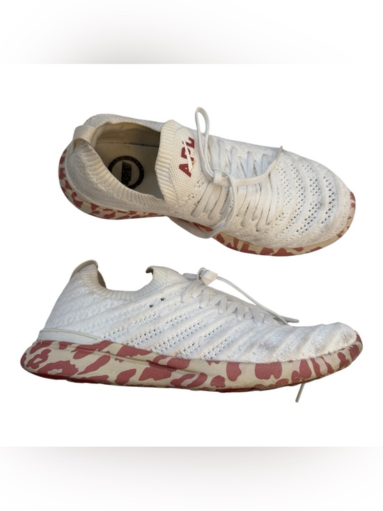 APL Shoes - APL White Techloom Wave Leopard Running Sneakers Womens 5.5 Athletic Casual Shoe